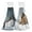 A House With Christmas Trees House Christmas Decorations, variant on Different Design 2pcs Loop Hanging Bathroom Kitchen Hand Towel Snow-covered Hillside Houses on Snowy Mountains