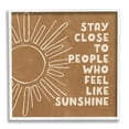 thumbnail image 4 of Stupell Industries Feel Like Sunshine Supportive Friendship Boho Sun Rays Graphic Art White Framed Art Print Wall Art, Design by Susan Ball, 4 of 5