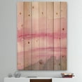 thumbnail image 2 of Designart 'Abstract Pink Watercolor' Shabby Chic Print on Natural Pine Wood, 2 of 3