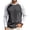 Dark Gray, variant on Raglan Color Block Tshirt for Men Long Sleeve Crew Neck Soft Casual Tshirts, L