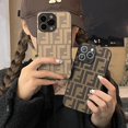 thumbnail image 4 of Funda Colorida De Cuero De Lujo Para iPhone 14 13promax 12 11 Protectora Completa Moda FF, 4 of 4