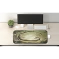 thumbnail image 2 of Tree Computer Mouse Pad, Absurt Illustration of Wooden Crescent Hanging on a Tree Branch, Rectangle Non-Slip Rubber Mousepad Large, 31" x 12" Gaming Size, Green Green Brown, by Ambesonne, 2 of 2