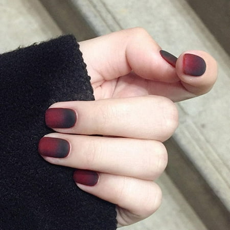 Kakaco Square Matte Press on False Nails Red Ombre Short Fake Nails Ballerina Full Cover Cute False Nails for Women and Girls(Pack of 24) (set-1) set-1 | Walmart Canada Kakaco Square Matte Press on False Nails Red Ombre Short Fake Nails Ballerina Full Cover Cute False Nails for Women and Girls(Pack of 24) (set-1) set-1 | Walmart Canada