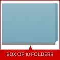 thumbnail image 6 of 25 Pt. Pressboard Classification Folders, Full Cut End Tab, Letter Size, 1 Divider, Light Blue (Box of 10), 6 of 8