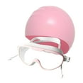 thumbnail image 3 of QccHieUs Swim Goggles And Cap with Ear Plugs for Adults, Adjustable Eyewear for Pool And Pink White, 3 of 9