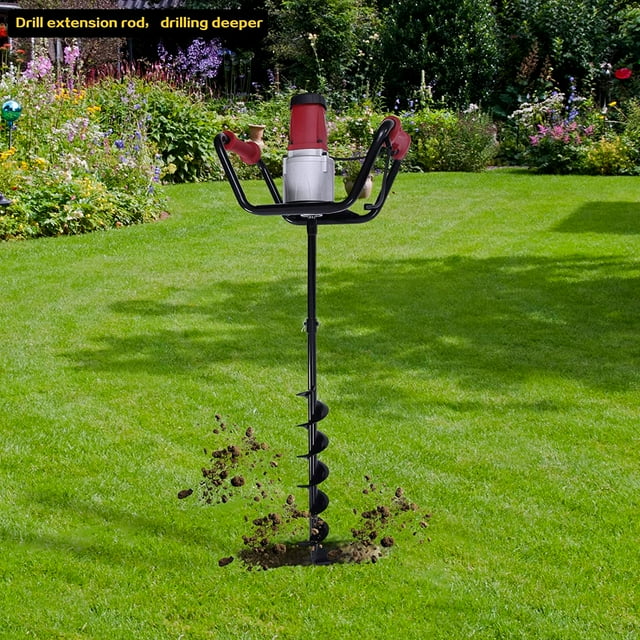FETCOI Post Hole Digger 1500W Electric Digging Drill Auger Post Hole