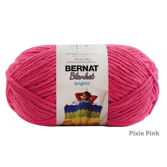 Bernat® Blanket Brights™ Yarn, Polyester #6 Super Bulky, 10.5oz/300g, 220 Yards