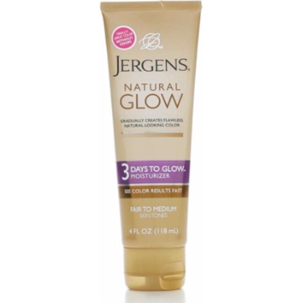 Jergens Natural Glow 3 Days to Glow Moisturizer, Fair to Medium 4 oz