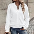 thumbnail image 6 of Enjoytime Fall Jackets for Women Stand Collar Long Sleeve Zip Up Jacket Trendy Casual Lightweight Coat, 6 of 8