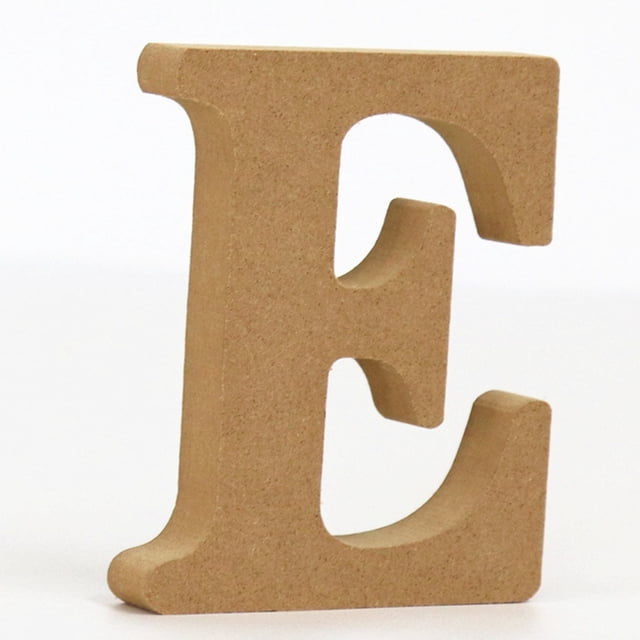 EGNMCR Room Decor, Home Decor Wood Wooden Letters Log Alphabet Wedding Birthday Party Home Decorations White Alphabet