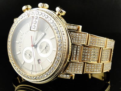 Gucci Fully Iced Out Mens 14 Ct Diamond 