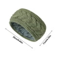 thumbnail image 3 of YWIYIUD 1 PC Winter Headbands for Women Ear Warmers, Thick Warm Headbands Accessories, Cold Weather Headband for Women's Hair Fleece Lined Headwrap Outdoor Sports Cold Weather Hair Accessories, 3 of 9