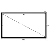 STR-169110-G Silver Ticket 110 Diagonal 16:9 4K Ultra HD Ready HDTV (6 Piece Fixed Frame) Projector Screen Grey Materia