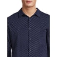 thumbnail image 4 of George Men’s Knit Button Down Shirt with Long Sleeves, Sizes S-3XL, 4 of 6