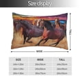 thumbnail image 2 of Balery a herd of horses Funda de Cojín Estampada, Regalos para Mujeres, Regalos de Amor para Ella, Regalos para Novia o Esposa, Funda de Almohada-14"x20", 2 of 6