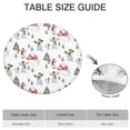 thumbnail image 6 of White Christmas Snowman Pattern Round Fitted Tablecloth with Elastic Edge,Dining Table Cover Waterproof,Outdoor Round Tablecloth for Camping,Dining,Indoor and Outdoor, 6 of 7