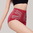 thumbnail image 5 of Fulorrnie High Waisted Compression Panties Adjustable Hook Eye Closure Shapewear Briefs Tummy Control Seamless Women's Underwear Abdominal Support, Red, XL, 5 of 6