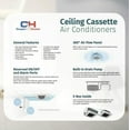 thumbnail image 5 of Cooper & Hunter 28000 BTU Mini Split Heater, Energy Efficient Inverter, Heating & Cooling for 1200 Sq Ft - 3 Zone, 5 of 15