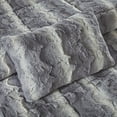 thumbnail image 3 of Madison Park Zuri 4PC Faux Fur Comforter Set, Full/Queen - Grey, Adult, All-Season, 3 of 5