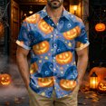 thumbnail image 2 of WOLIAUO Halloween Shirts Halloween Costumes Vintage Horror Shirt for Men Skeleton Graphic Tees for Adult 2026 Holiday Fall Spooky Season M Purple, 2 of 8