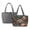 Black - Raccoon Camellia, variant on ZUXONGSY Farm Print Fashion Reversible Tote Bag for Women – Lightweight Quilted Shoulder Bag with Trendy Prints & Classic Side