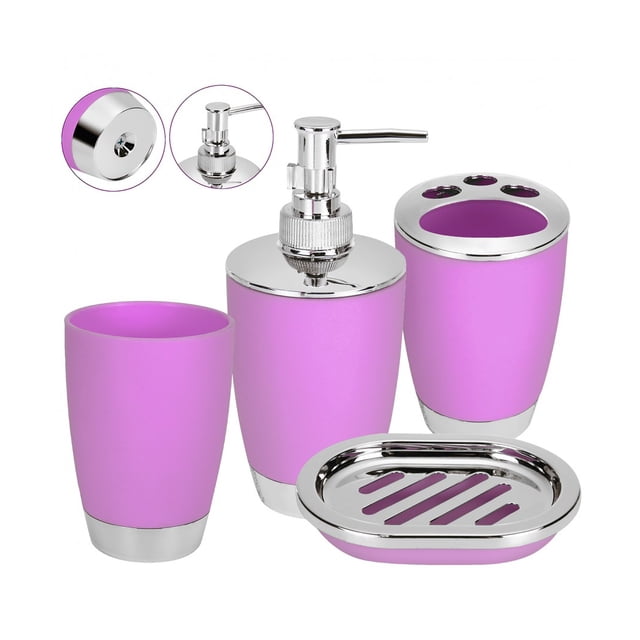 Juego de Accesorios para Baño Aquila 4 Piezas Rosa AB5442
