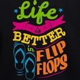 thumbnail image 3 of CafePress - Life Is Better In Flip Flops Multi Women's Hooded - Pullover Hoodie, Classic & Comfortable Hooded Sweatshirt, 3 of 4