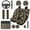 Sugar Skull Flowers, variant on Uorisanigo Dragonfly Floral 14 Pieces Automobile Seat Cover Sets Steering Wheel Cover Comfortable Car Headrest Cover and Center Console Cover Cars Seat Belt Pad Cover Fit for Most Car,Suv