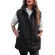 thumbnail image 1 of Tsseiatte - Chaleco acolchado de invierno para mujer, informal, sin mangas, con cierre de cremallera, cuello alto, color liso, ropa de abrigo cálida para invierno, 1 of 6