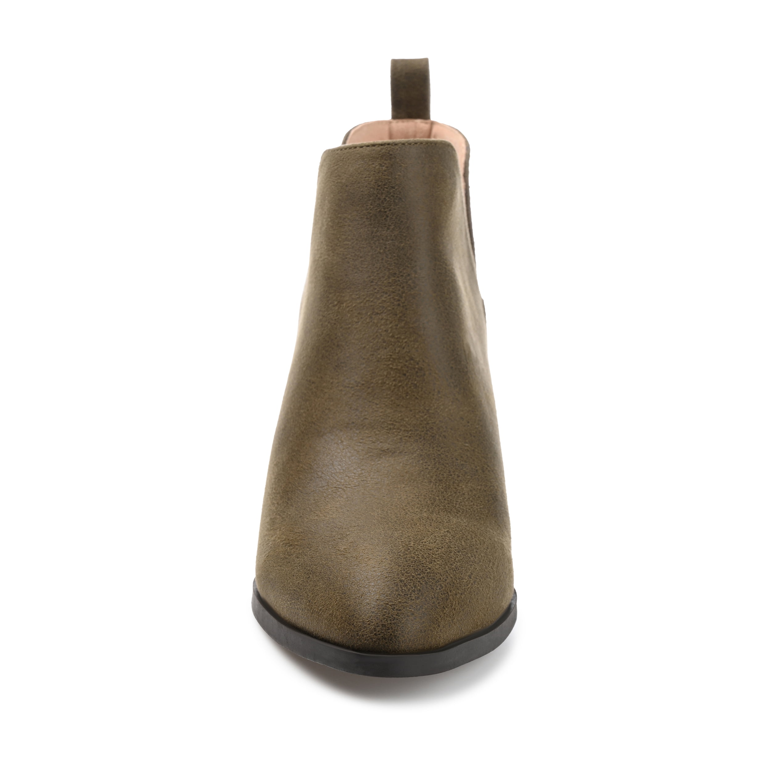 Journee Womens Lola Pull On Stacked Heel Booties, Widths Available