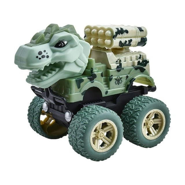 ICQOVD Stress Relief Engineering Vehicle Dinosaur Excavator Press and Go Action Model