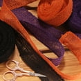 thumbnail image 3 of BambooMN 1.5" Wide 10 Yard Steel Blue Burlap Fabric Craft Ribbon Roll for Gift Wrap, Floral Arrangements, Decorations or DIY Projects , 30 Pieces, 3 of 5