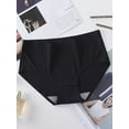 thumbnail image 4 of GaaiKei Women's Seamless Bikini Underwear No Show Briefs Panties 6 Pack, Black, Size 6, 4 of 5