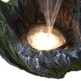 thumbnail image 2 of Alpine Corporation Waterfall in Realistic Tree Bark Fountain with LED Lights, 2 of 4