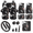 American Flag Horse Design, variant on Horse Pattern Set Of 17 Car Interior Cover Sets for Women, Quick Install Soft Car Seat Covers with Breathable Key Fob for Auto Interior
