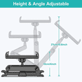thumbnail image 6 of Car Tablet Holder Headrest Tablet Mount Headrest Stand Cradle Compatible With Devices For Cell Phones And Tablets, 6 of 8