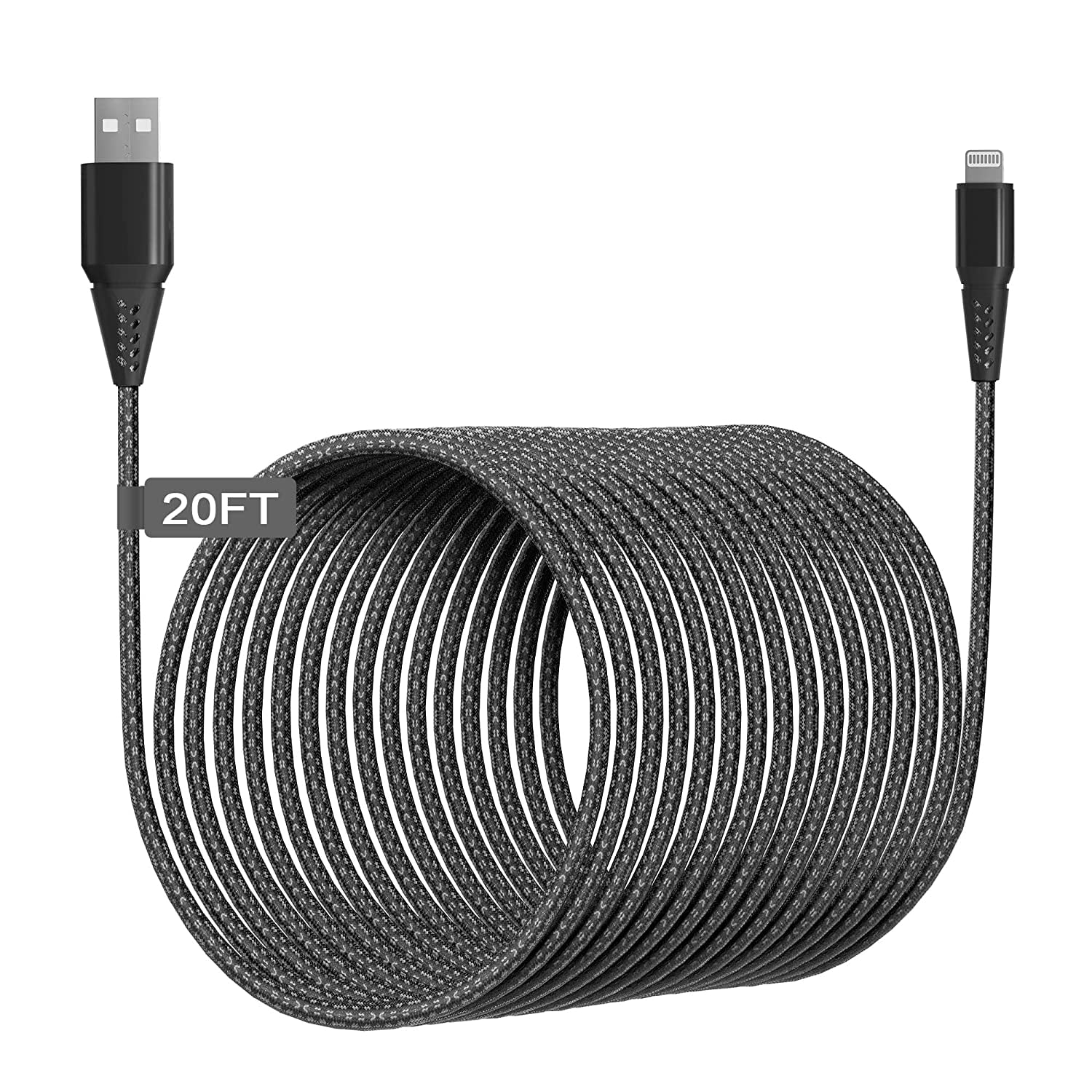 iPhone Charger 20FT/6M [Apple MFi Certified] Lightning Cable Extra Long iPhone Charging Cord