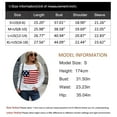 thumbnail image 3 of Flag Sweaters for Women Y2K American Flag Memorial Veterans Independence Day Crewneck Fall Winter Knitted Stried Sweaters Warm Long Sleeve Jumper Tops Alsol Lamesa, 3 of 3