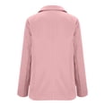 thumbnail image 5 of UDAUDU Women's Business Casual Blazer Double Breasted Long Sleeve Slim Fit Office Suit Jackets Work Outfits Pink 3XL, 5 of 7