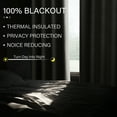 thumbnail image 6 of Top Finel Grommet Top Blackout Curtains, Birch, 52" x 96", 2 Panels, 6 of 16