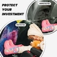 thumbnail image 4 of Xecao Color Explosion Makeup Brush Pattern Car Seat Back Protector 2 Pack Large Capacity Pocket, Kick Mats Back Seat Protector, 4 of 8