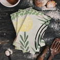 thumbnail image 3 of Boho Geometric Abstract Leaves Microfiber Towel Absorbent Kitchen Cleaning Cloth Dish Towel Household Cleaning Towel, 3 of 6