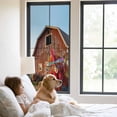 thumbnail image 3 of Farm Rooster Window Privacy Film, Farmhouse Barn Funny Animals Butterfly Static Cling UV Sun Blocking Tint Film Heat Control Windows Films for Bedroom Bathroom, Window Stickers 23.6"x59", 3 of 8