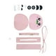 thumbnail image 3 of Kit para hacer bolsos de cuero DIY, bolso de mujer, bolso tejido, bolso de hombro, material de costura Rosado, 3 of 9