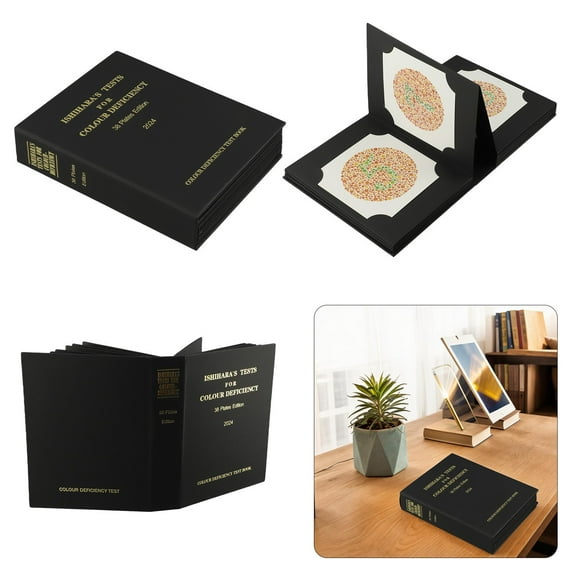 Ishihara Book 2024 New 38-Piece Optometry Test Book Color Difference Test Book For Test Meters Tool Accessory In Stock