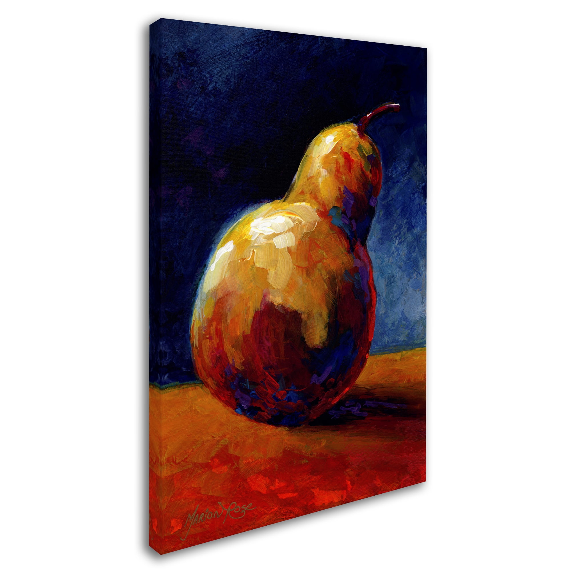 Trademark Fine Art 'Pear III' Canvas Art by Marion Rose