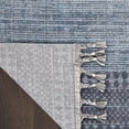 thumbnail image 5 of Nourison Asilah Casual Striped Light/Blue/Charcoal 9' x 12'2" Area Rug, (9x12), 5 of 8