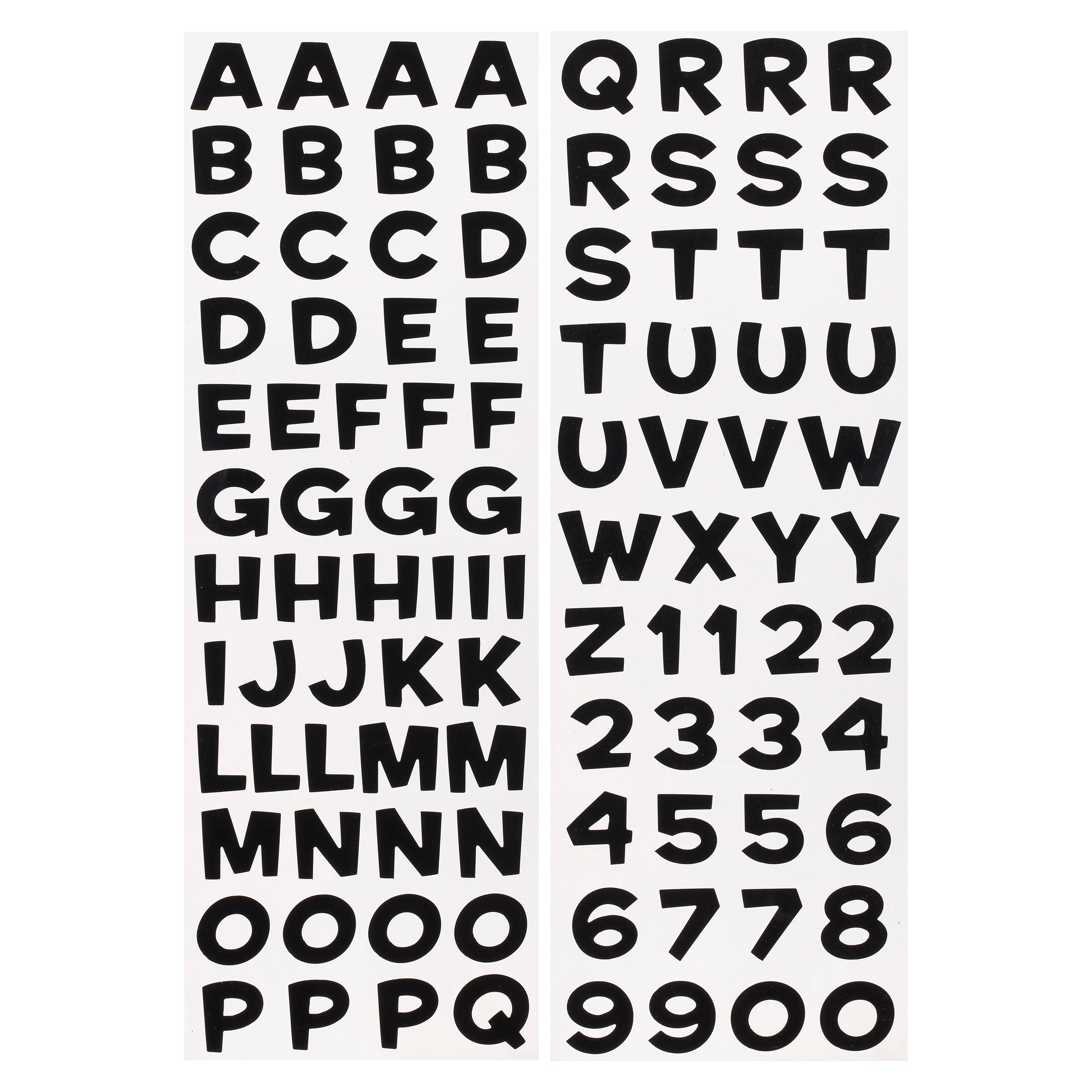 Recollections Black Alphabet Stickers, 12 Packs: 98 ct. (1,176 total)