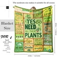 thumbnail image 2 of Plant Gifts for Plant Lovers Blankets 50"x60", Mothers Day Garden Gifts for Mom, Plant Lover Gifts for Women, Plant Lady/Mom Gifts for Women, Plant Themed Gifts, Unique Gifts for Plant Lovers, 2 of 6