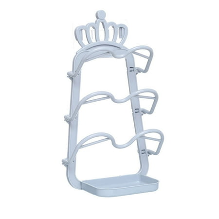 

Kitchen Hanging Pot Lid Rack Hanging Hole Design Rack for Cabinet Cupboard Pantry Gray